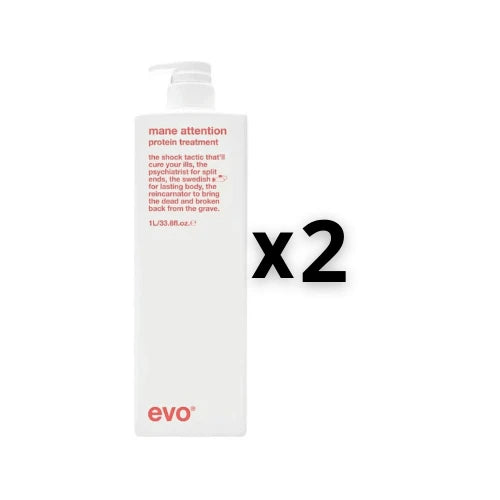 Evo Set 2x Mane Attention Protein Treatment 1000ml - HauptSacheShop